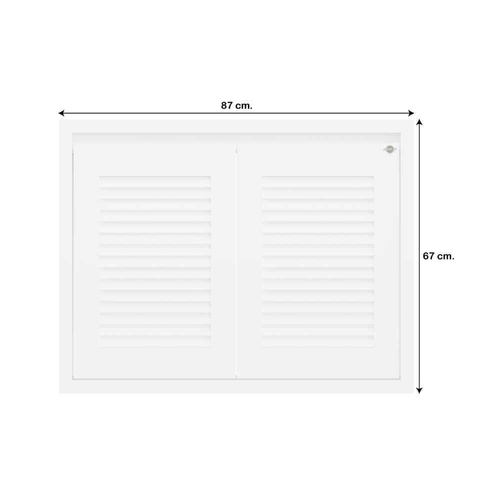 บานซิงค์คู่เกล็ดนอน JUPITER GRAND WHITE 87x67 ซม.