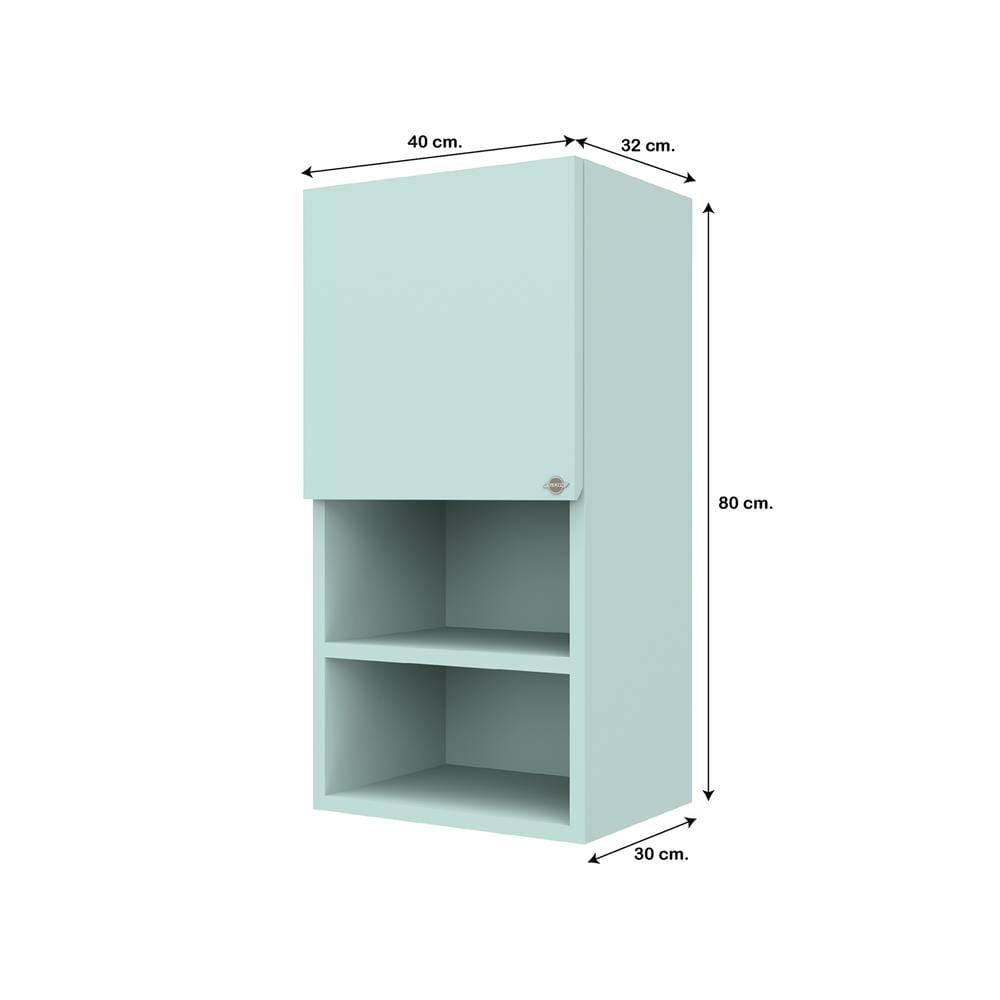 ตู้แขวนเดี่ยวพร้อมช่องโล่ง S1 JUPITER GRAND GREEN 40x80 ซม.