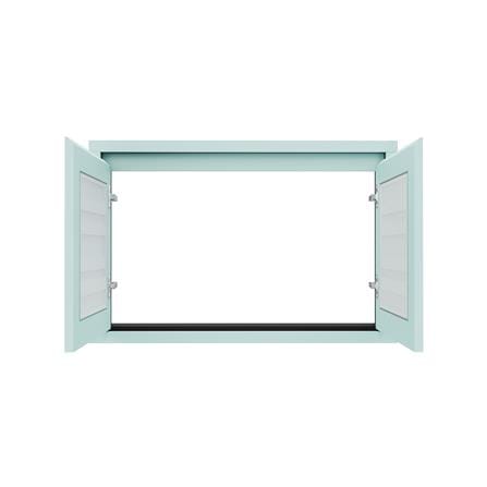 บานใต้เตาเกล็ดตรง JUPITER GRAND GREEN 87x57 ซม._2