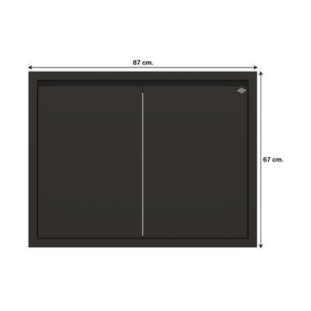 บานซิงค์คู่เรียบ JUPITER GRAND BROWN 87x67 ซม._5