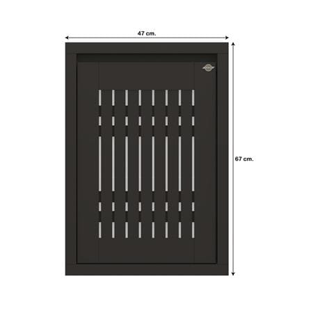 บานซิงค์เดี่ยวเกล็ดตรง JUPITER GRAND BROWN 47x67 ซม._6