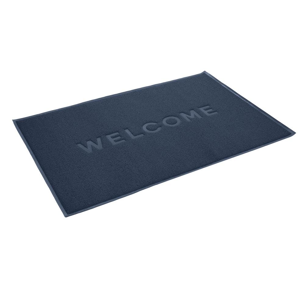 พรมเช็ดเท้าดักฝุ่น HOME LIVING STYLE W.NEO 120X180 ซม. สีน้ำเงิน