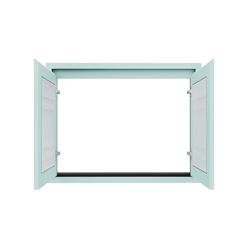 บานซิงค์คู่เกล็ดตรง JUPITER GRAND GREEN 87x67 ซม.