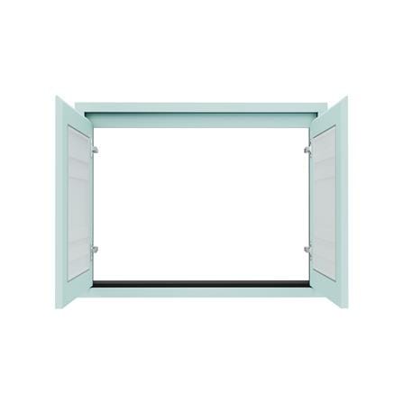 บานซิงค์คู่เกล็ดตรง JUPITER GRAND GREEN 87x67 ซม._2