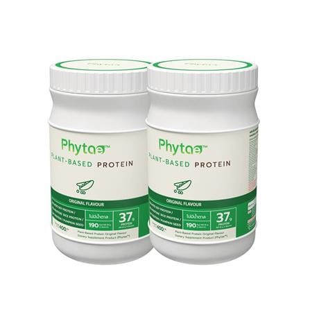 ผลิตภัณฑ์เสริมอาหาร PHYTAE PLANT BASED PROTEIN ANTI-AGING รส ORIGINAL 400 ก. (2 กระป๋อง)_0