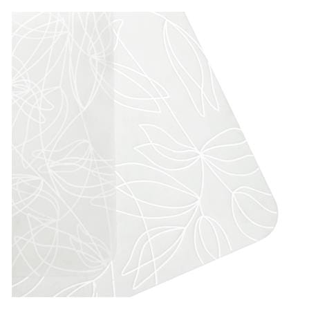 แผ่นรองจานซิลิโคน KECH LINER FLOWER สีขาว_2