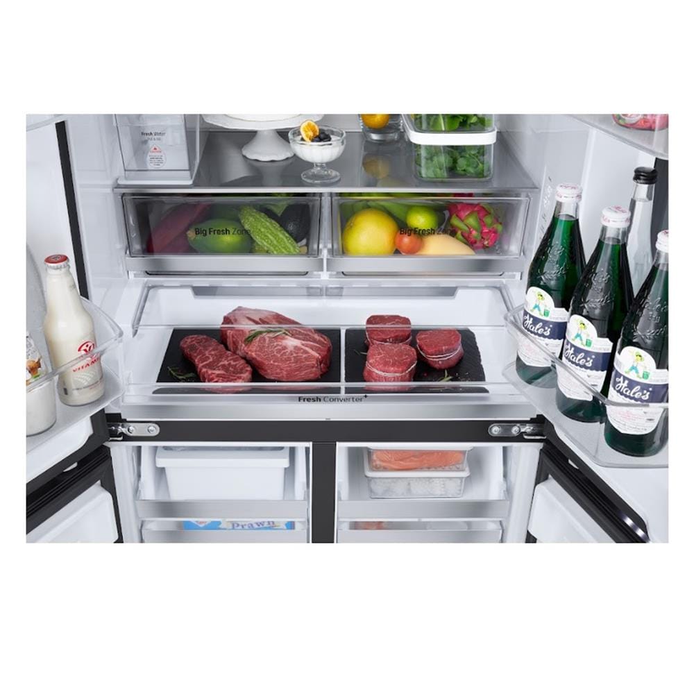 ตู้เย็น MULTI DOOR LG GV-K25FFGEB.ABMPLMT 21.6 คิว กระจกดำ