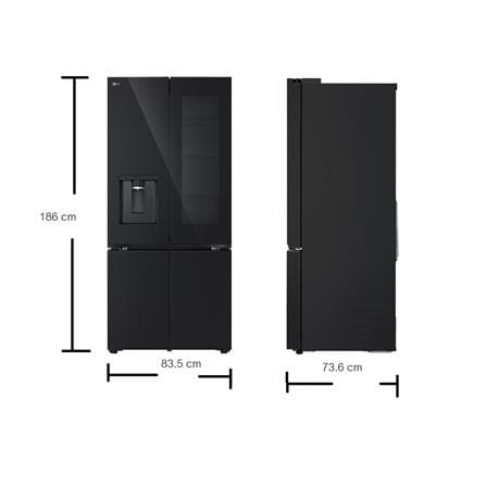ตู้เย็น MULTI DOOR LG GV-K25FFGEB.ABMPLMT 21.6 คิว กระจกดำ_8
