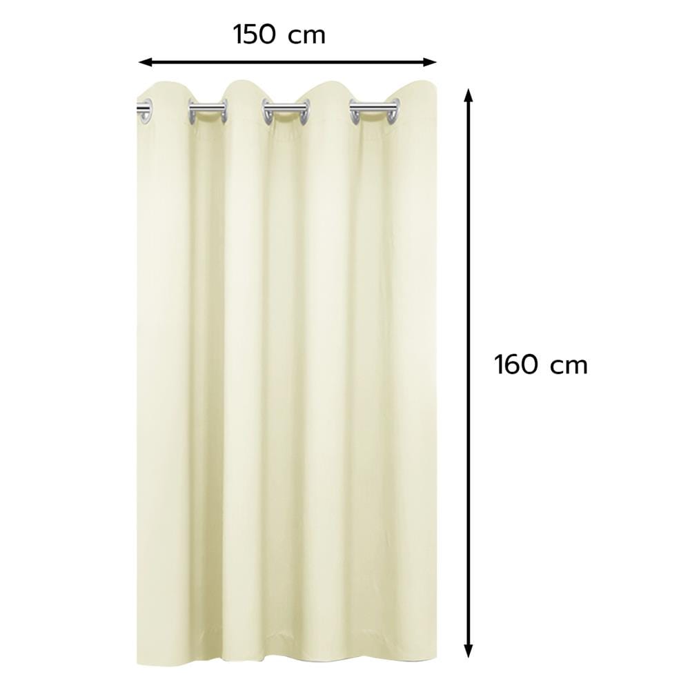 ผ้าม่าน EYELET HOME LIVING STYLE EASY UV 150X160 ซม. สีครีม