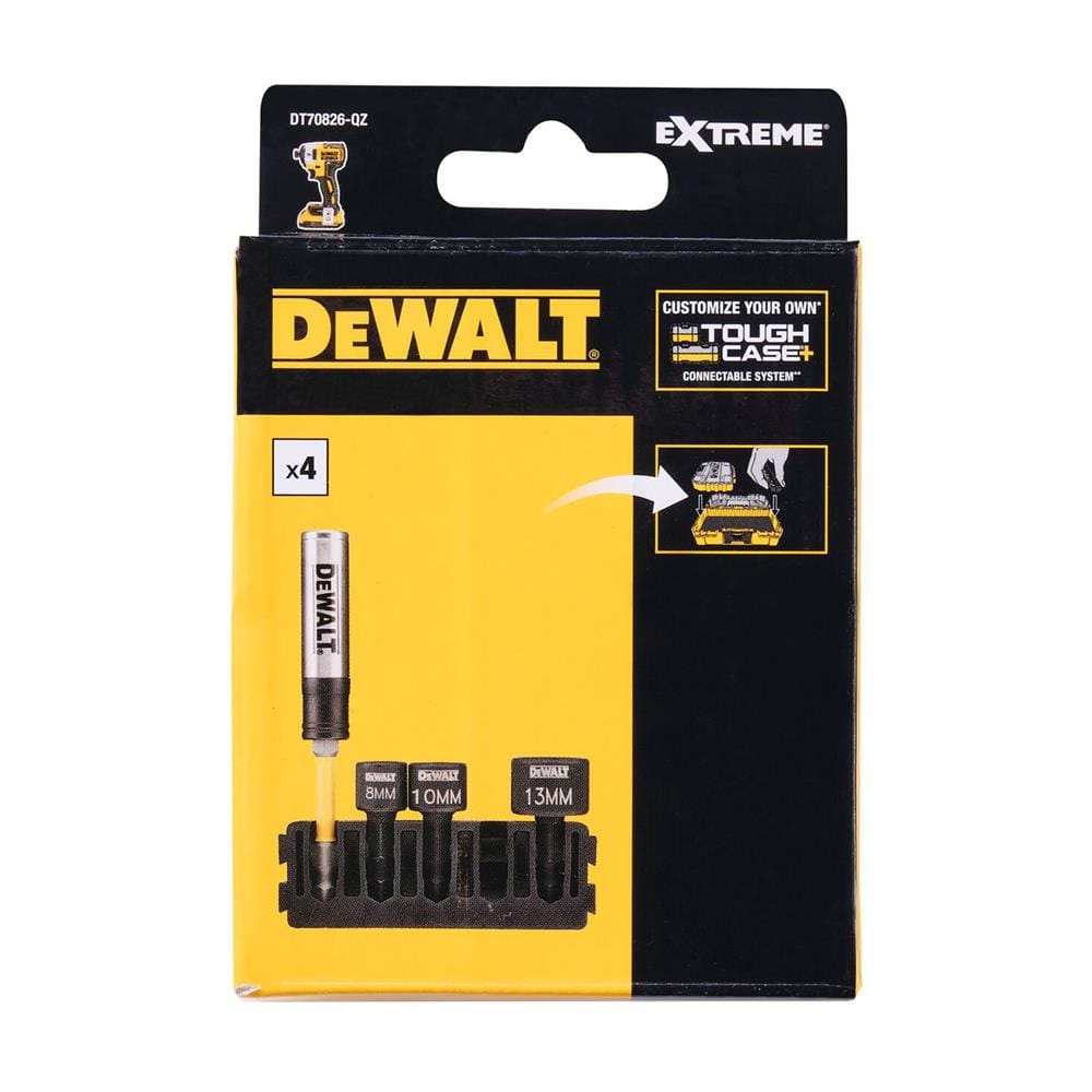 ชุดก้านหัวบ๊อกซ์และดอกไขควง DEWALT DT70826-QZ