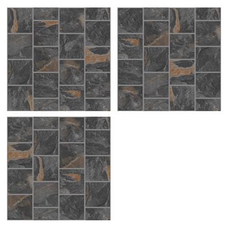 กระเบื้องพื้น 16x16 นิ้ว DURAGRES โรมาโน่ ดำ A 0.96 ตร.ม._1