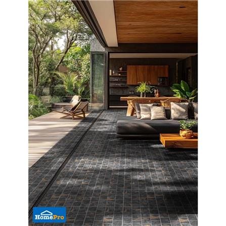 กระเบื้องพื้น 16x16 นิ้ว DURAGRES โรมาโน่ ดำ A 0.96 ตร.ม._3