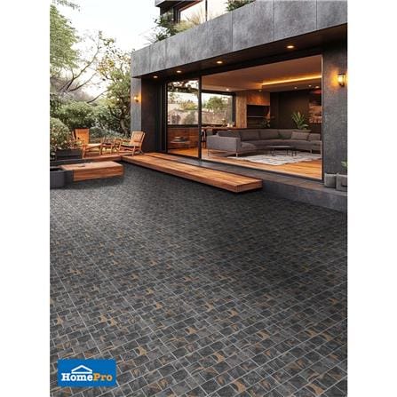 กระเบื้องพื้น 16x16 นิ้ว DURAGRES โรมาโน่ ดำ A 0.96 ตร.ม._4