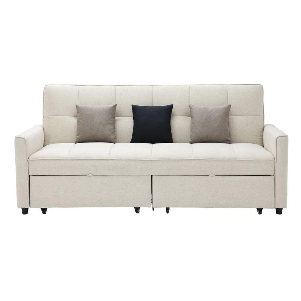 โซฟาเบด 3 ที่นั่ง SB FURNITURE CALINA 19241567 สีครีม