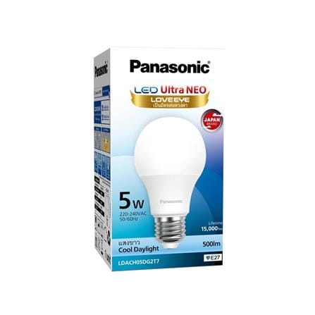 หลอด LED PANASONIC ULTRA NEO 5 วัตต์ DAYLIGHT E27_1