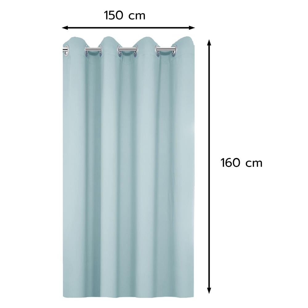 ผ้าม่าน EYELET HOME LIVING STYLE EASY UV 150X160 ซม. สีฟ้า