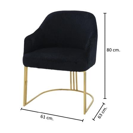 เก้าอี้ทานข้าว SB FURNITURE SALTY 19235386 สีดำ_5