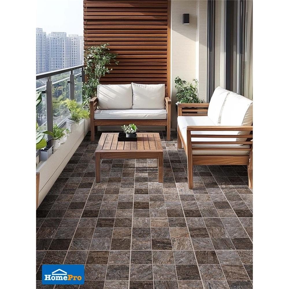 กระเบื้องพื้นพอร์ซเลน 16x16 นิ้ว COTTO โดเนคา น้ำตาล PM 0.96 ตร.ม.
