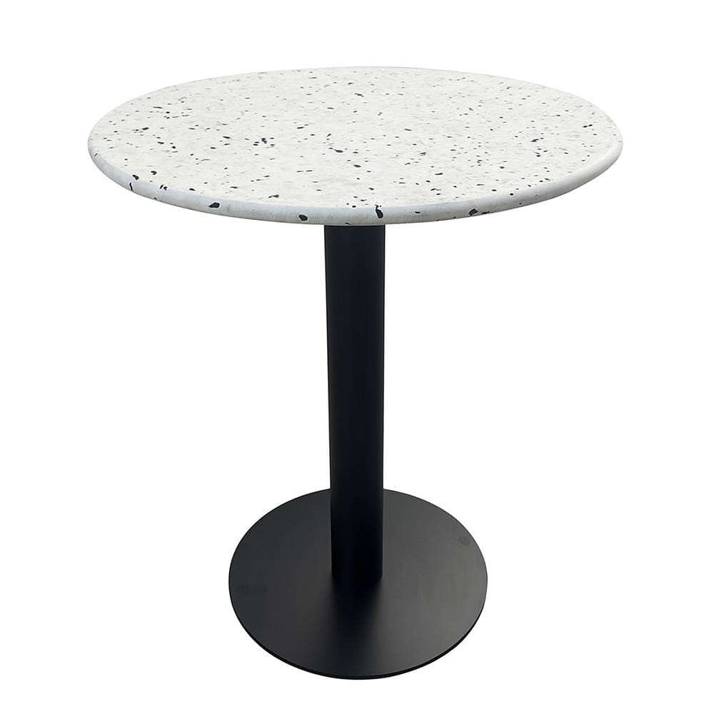 โต๊ะสนาม BENETTA TERRAZZO 70 ซม. สีขาว/ดำ