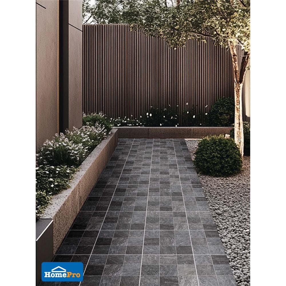 กระเบื้องพื้นพอร์ซเลน 16x16 นิ้ว COTTO โดเนคา เทาเข้ม PM 0.96 ตร.ม.