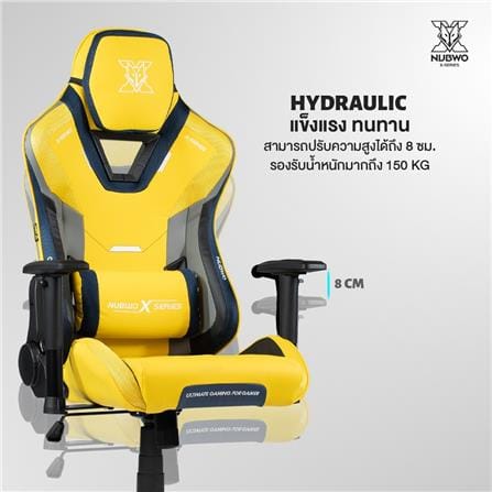 เก้าอี้เกมมิ่ง NUBWO NBCHX118 สีเหลือง_10