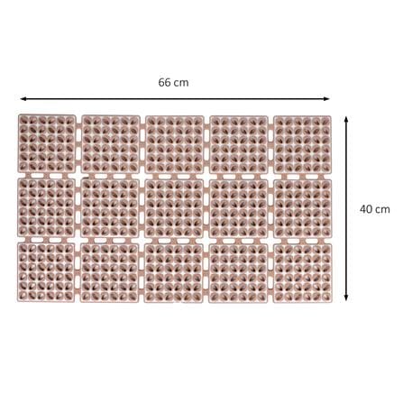 แผ่นกันลื่น HOME LIVING STYLE WAFFLE 40X66 ซม. สีกากี_6