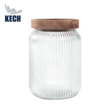 ขวดโหลแก้วฝาดึง 630 มล. KECH TIMBER_0