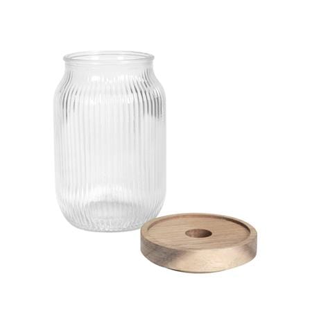 ขวดโหลแก้วฝาดึง 630 มล. KECH TIMBER_1