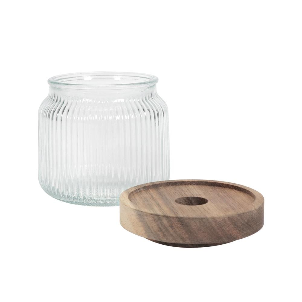 ขวดโหลแก้ว ฝาดึง 270 มล. KECH TIMBER