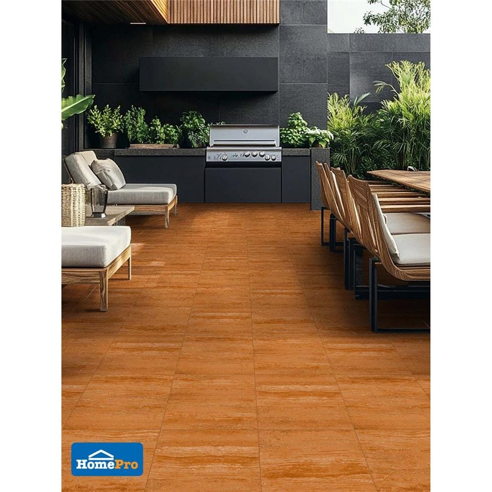 กระเบื้องพื้นพอร์ซเลน 16x16 นิ้ว COTTO เซอราโน่ น้ำตาล PM 0.96 ตร.ม.