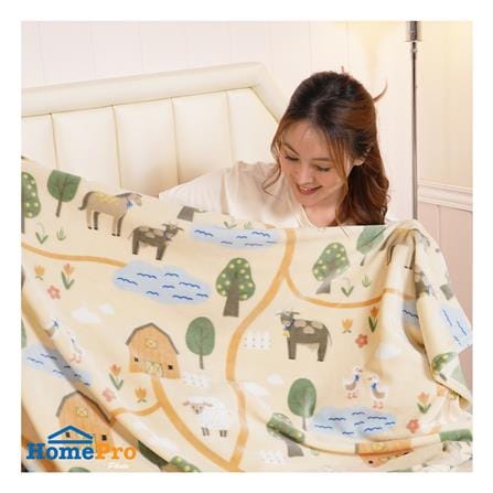 ผ้าห่ม SNAZZ LITTLE FARM 50x60 นิ้ว สี BROWN_5