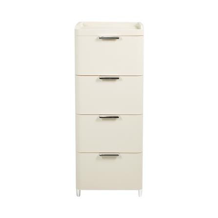 ตู้ลิ้นชัก 4 ชั้น STACKO LINNA 35x41x90 ซม. สีครีม_1