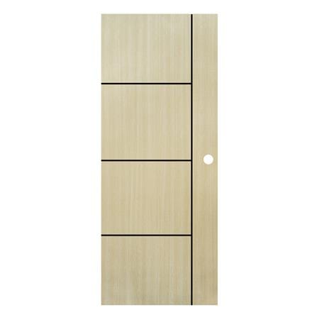 ประตูภายใน UPVC เจาะลูกบิด MODERNWOOD LMWNR003 80x200 ซม. สี TAN MAPLE_0