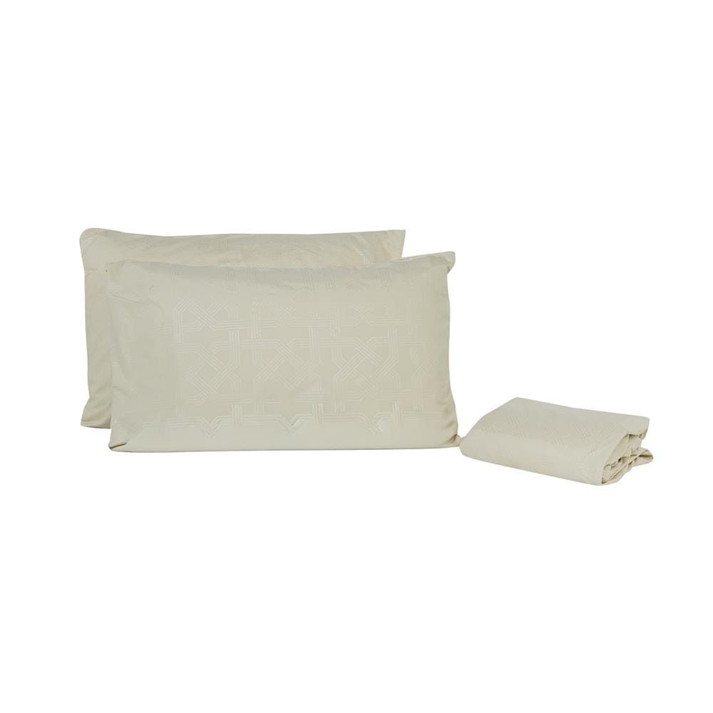 ชุดผ้าปูที่นอน 5 ฟุต (ชุด 3 ชิ้น) HOME LIVING STYLE MANDELA สี BEIGE