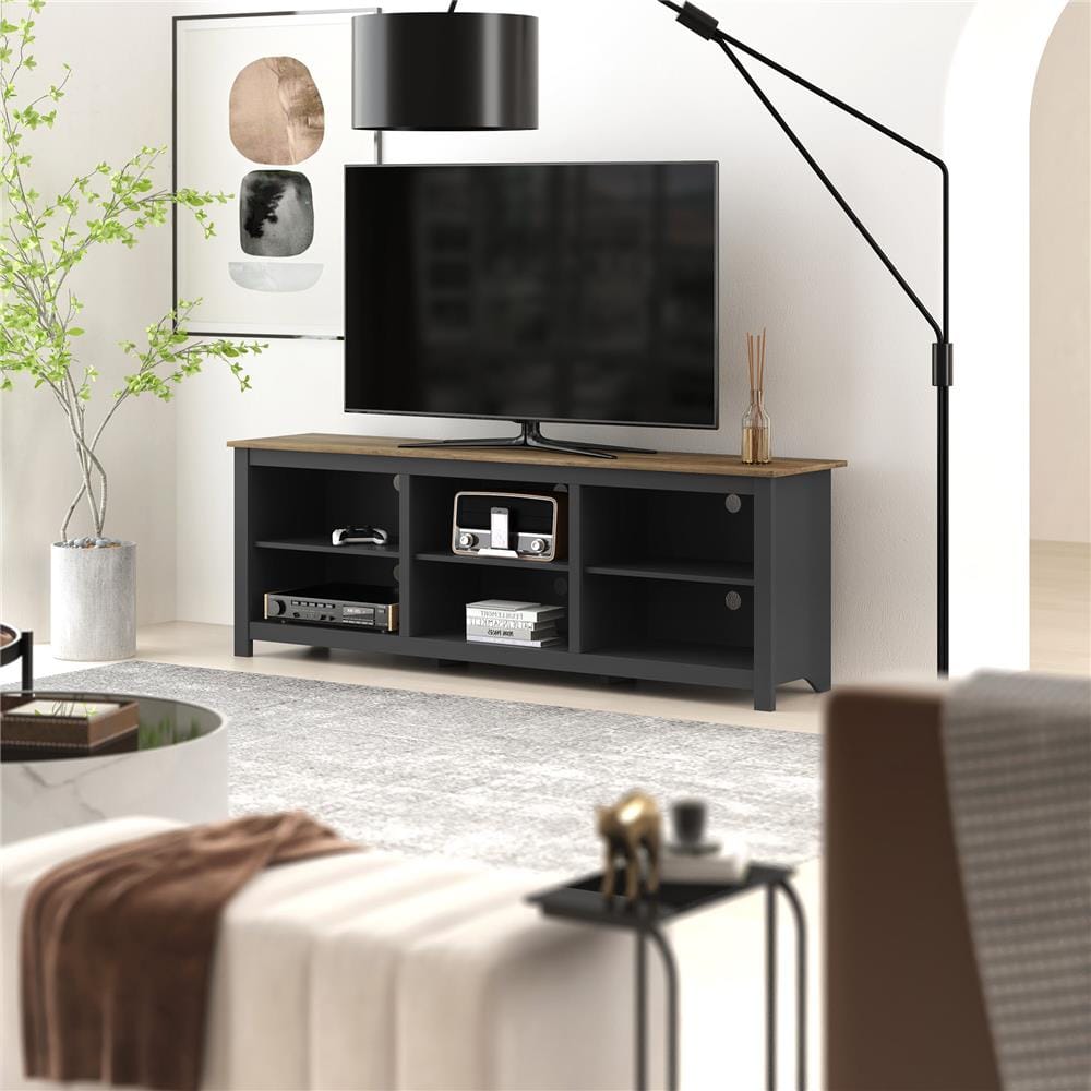 ตู้วางทีวี TOMATO HOME CAIRO 178 ซม. สีโอ๊ค/ดำ