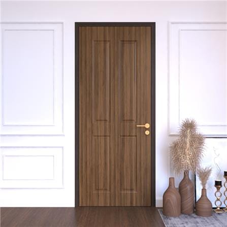 ประตูภายใน UPVC เจาะลูกบิด PARAZZO MN005 80x200 ซม. สีวอลนัท_2