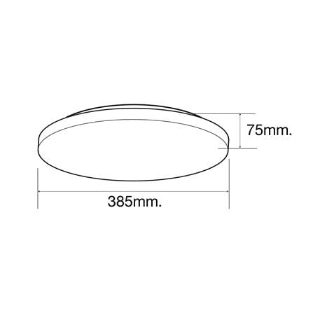 ไฟเพดาน LED HI-TEK HFIL336DCW 15 นิ้ว 36 วัตต์ DAYLIGHT/COOL WHITE/WARM WHITE สีขาว_7