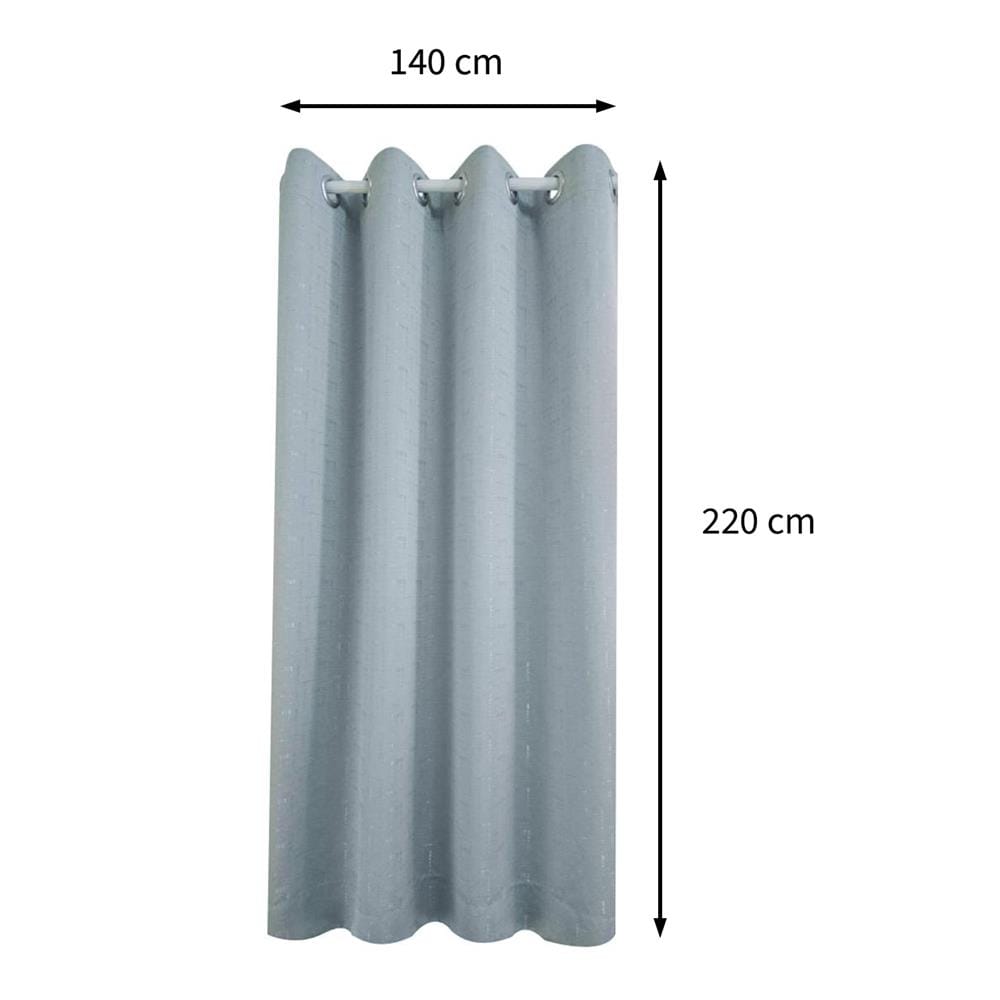 ผ้าม่าน EYELET HOME LIVING STYLE FANAR UV 140x220 ซม. สีเทา