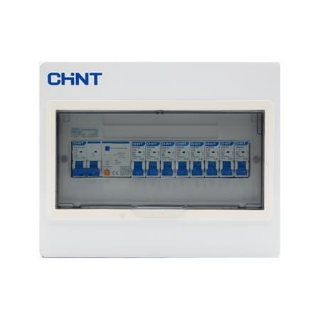 ชุดตู้คอนซูมเมอร์ยูนิต 8 ช่อง พร้อม เมน RCBO 50 แอมป์ และเบรกเกอร์ลูกย่อย CHINT_0