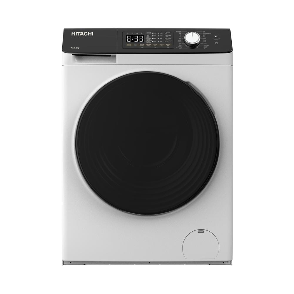 เครื่องซักผ้าฝาหน้า HITACHI BD-904HVOW 9 กก. 1400RPM อินเวอร์เตอร์ สีขาว