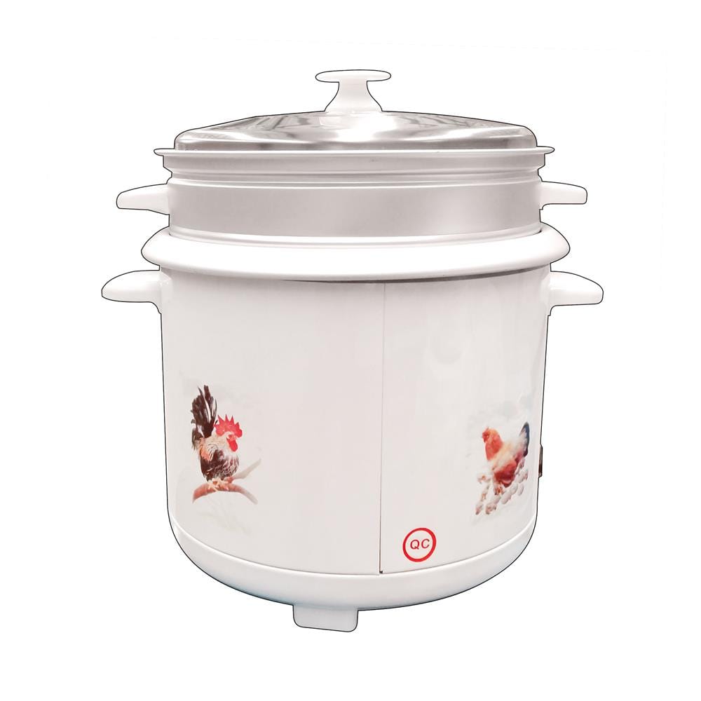 หม้อหุงข้าว MANUAL 1.8 ลิตร SKG SK-518 ลายไก่ สีขาว