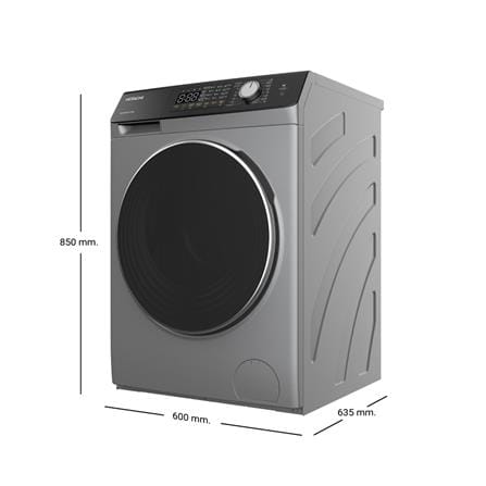 เครื่องซักอบผ้าฝาหน้า HITACHI BD-D1054HVOS 10.5/7 กก. 1400RPM อินเวอร์เตอร์ สีเทา_6