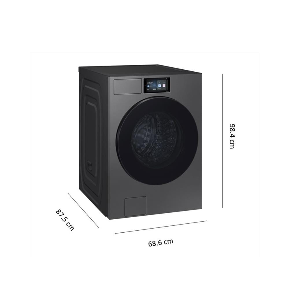 เครื่องซักผ้าฝาหน้า SAMSUNG WF90F25ADSST 25 กก. 1100RPM อินเวอร์เตอร์ สีดำ