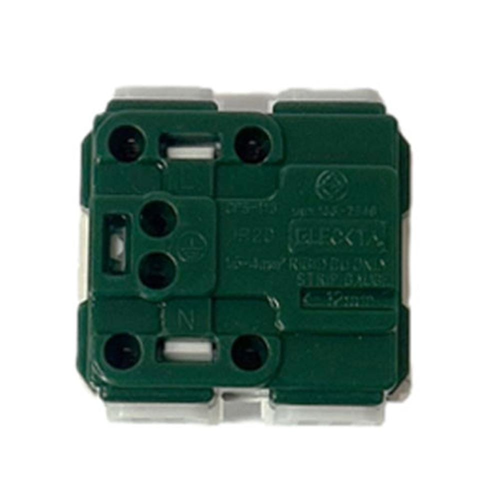 เต้ารับเดี่ยว 3 ขา 1.5 ช่อง ELECKTA BASIC CPS-113 สีขาว