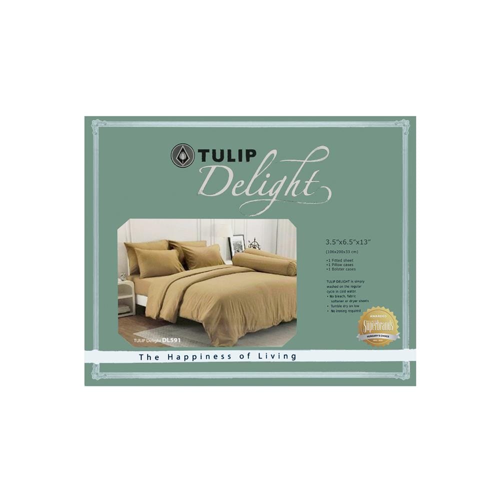 ชุดผ้าปูที่นอน 3.5 ฟุต (ชุด 3 ชิ้น) TULIP DELIGHT 60058-DL591