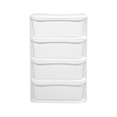 ตู้ลิ้นชัก 4 ชั้น STACKO HIDA 50x38x76ซม. สีขาว_1