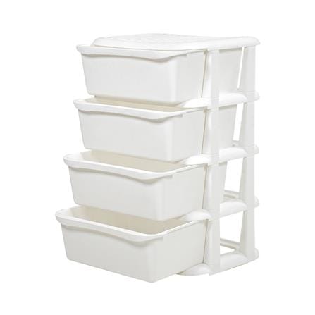 ตู้ลิ้นชัก 4 ชั้น STACKO HIDA 50x38x76ซม. สีขาว_2