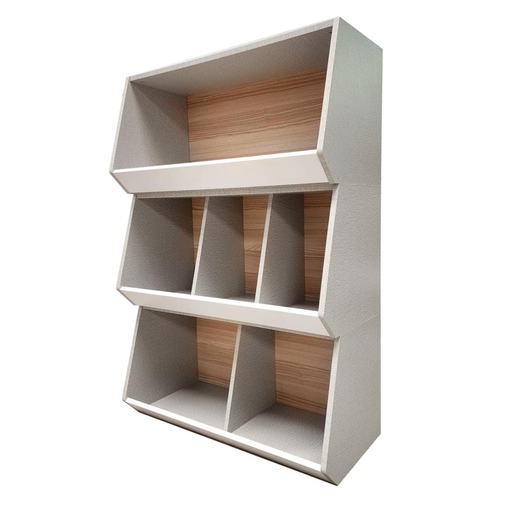 ชั้นวางของเล่นเด็ก FURDINI TORI 80 ซม. สี PINE OAK/ขาว/เทา