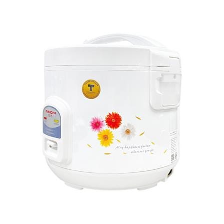 หม้อหุงข้าวอุ่นทิพย์ DAICHI MRC-181 1.8 ลิตร สีขาว-ลายดอกไม้_1