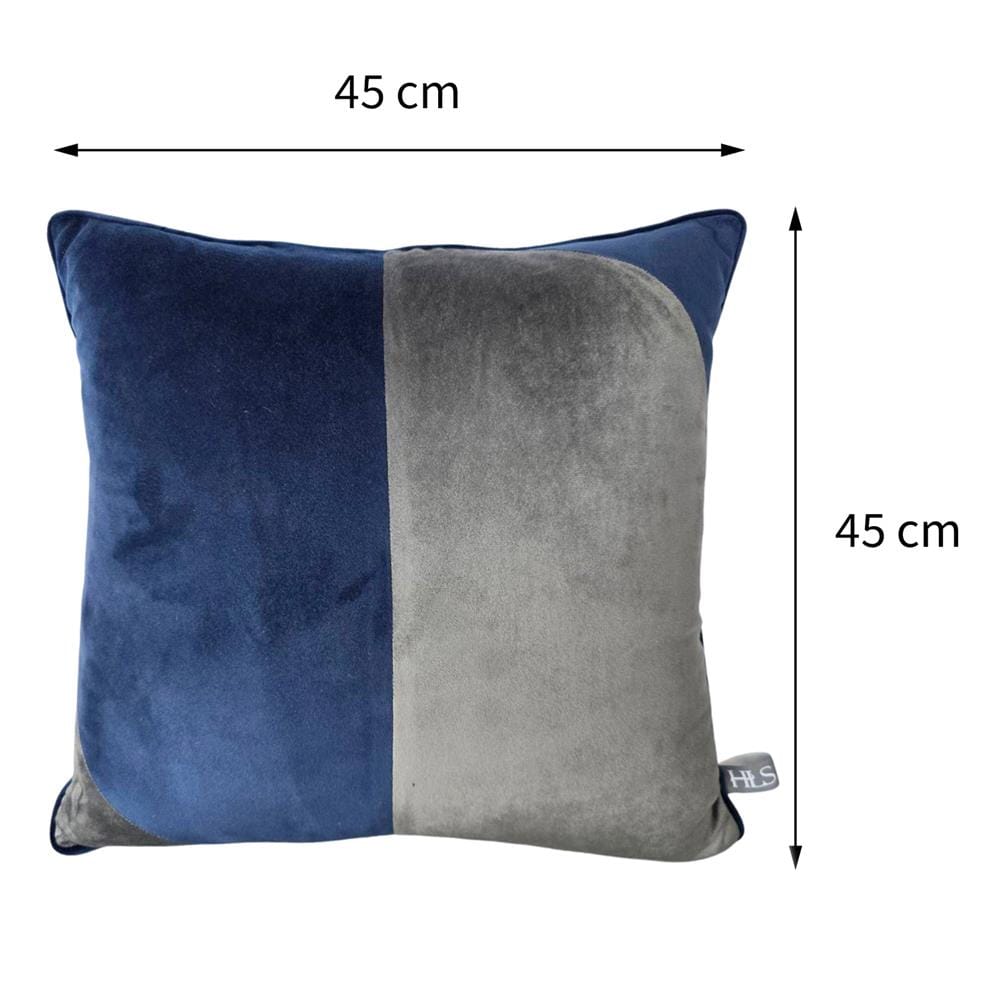 หมอนอิง HOME LIVING STYLE HELIO 18X18 นิ้ว สีน้ำเงิน/เทา